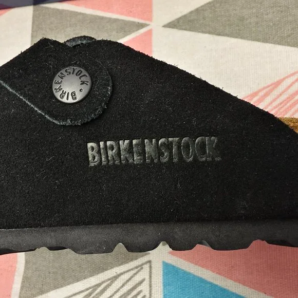 Birkenstock Black Suede Mules - Picture 4 of 5